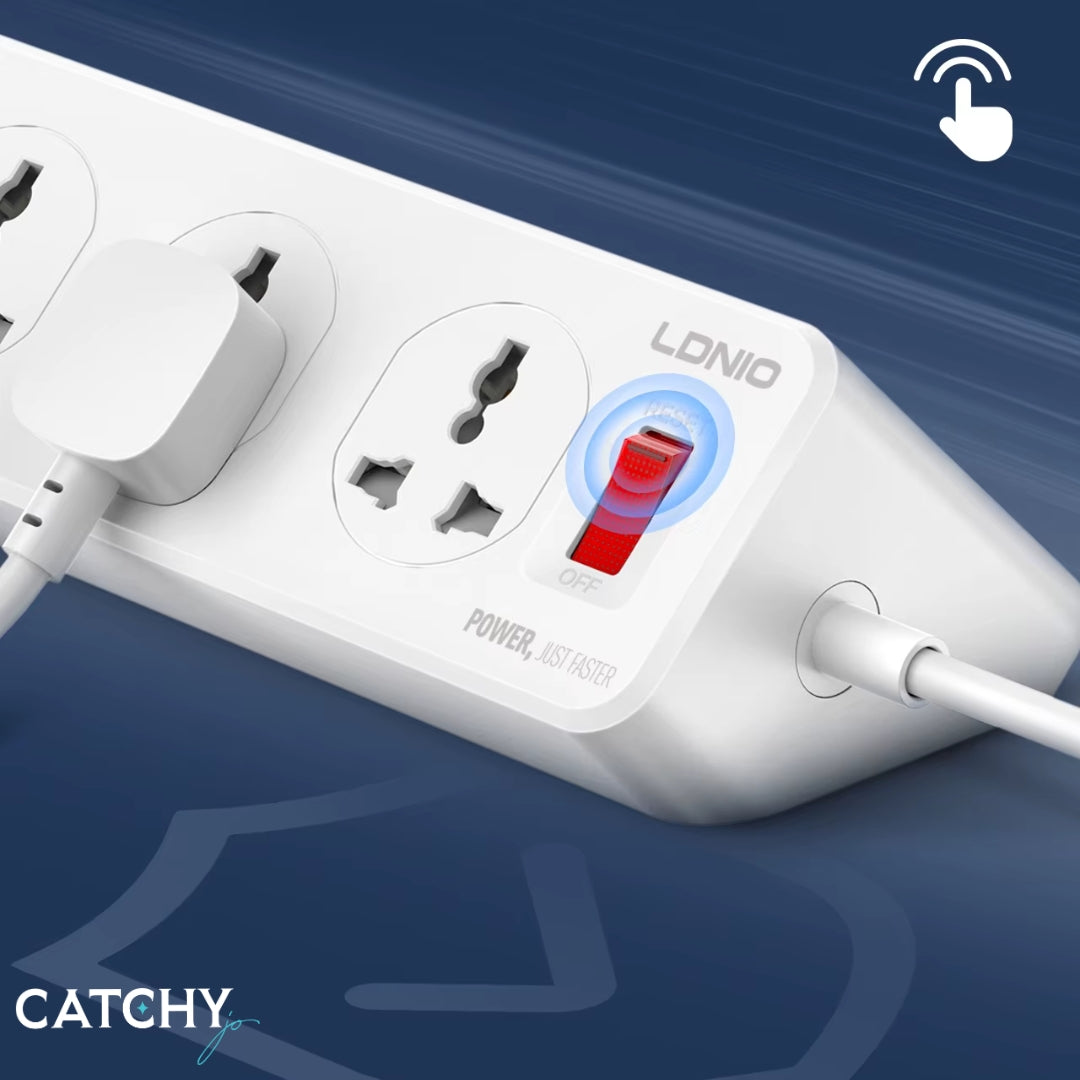 LDNIO SC10610C Extension Power Socket Strip