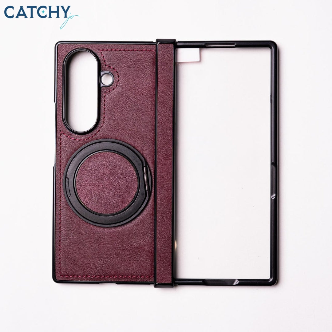 Beunos Samsung Fold Leather Case With 360 Stand