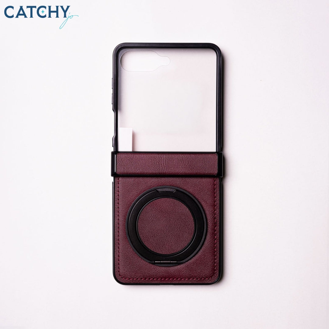 Beunos Samsung Flip Leather Case With 360 Stand