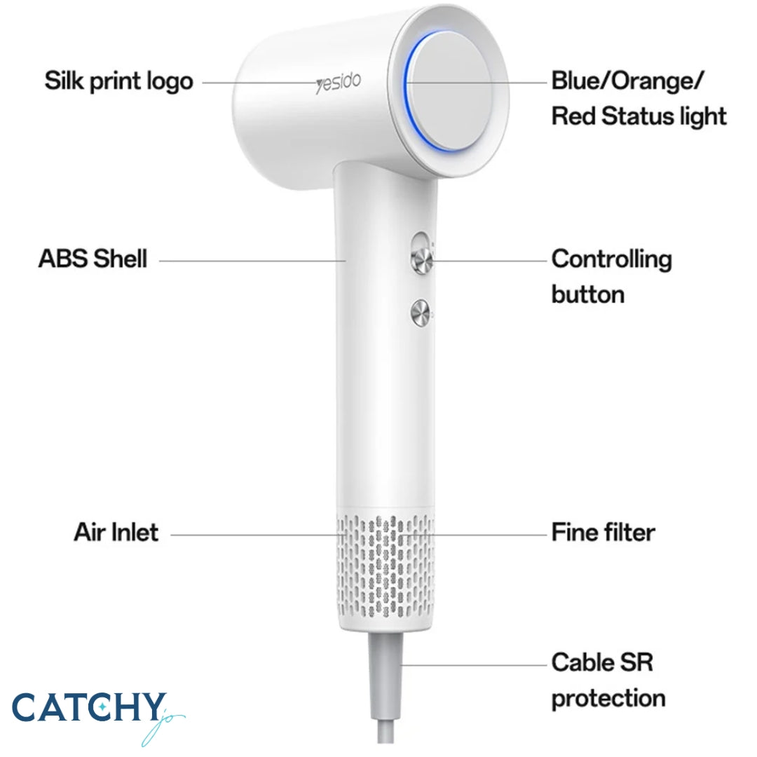 YESIDO MG22 Fast Hair Dryer
