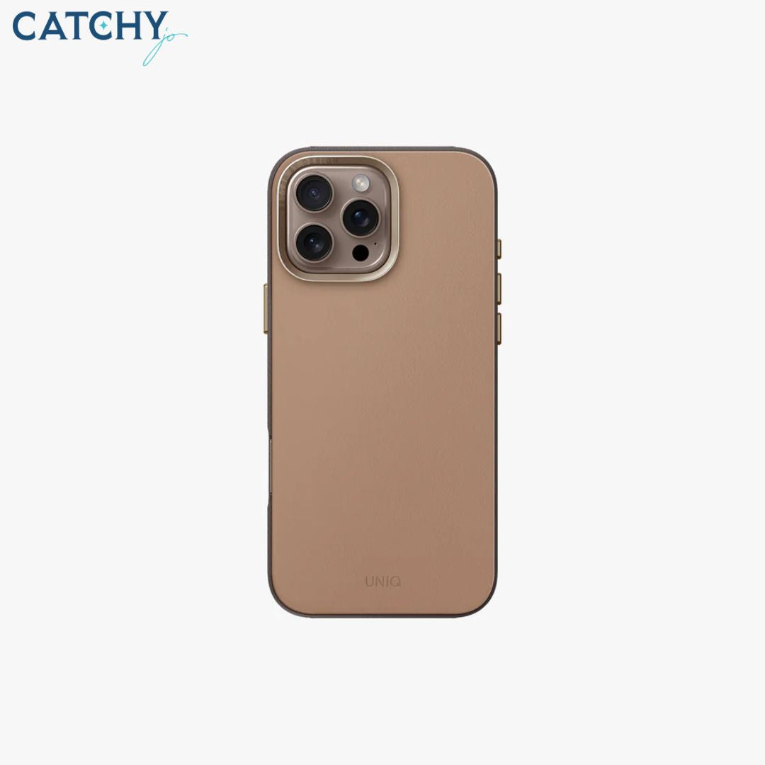 UNIQ iPhone Lyden DS Dual-Tone Premium Leatherette Case | iPhone 16 Pro | iPhone 16 Pro Max | Black | Brown | Yellow UNIQ iPhone Lyden DS Dual-Tone Premium Leatherette Case | iPhone 16 Pro | iPhone 16 Pro Max | Black | Brown | Yellow