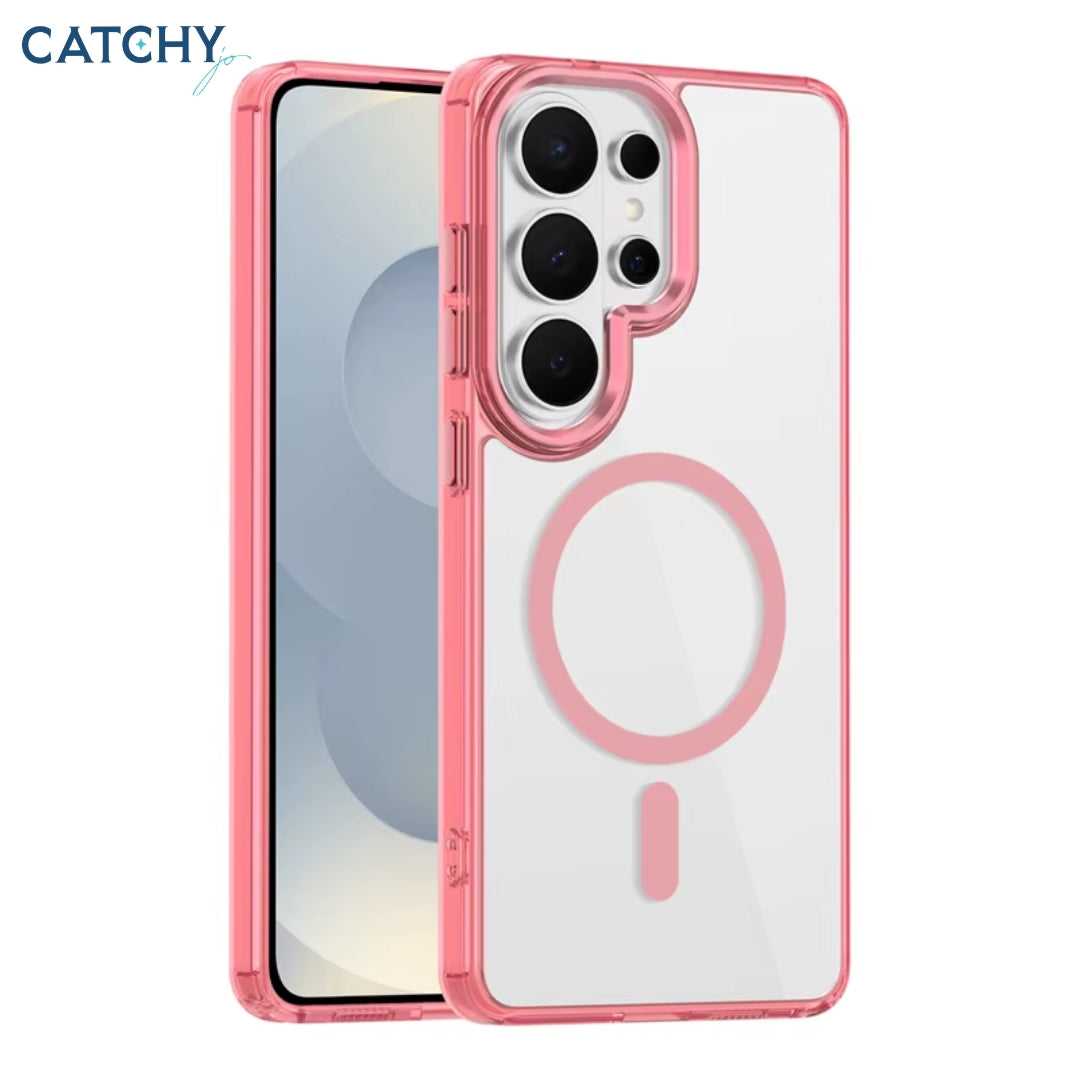 Samsung Clear Transparent Shockproof Magnetic Case