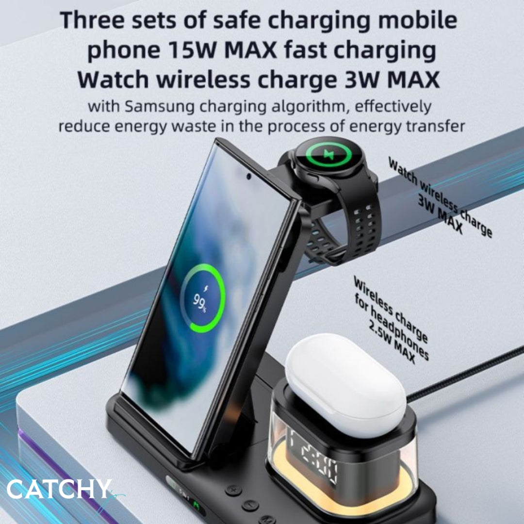 YESIDO DS23 5 in 1 Wireless Charging Stand (15W)