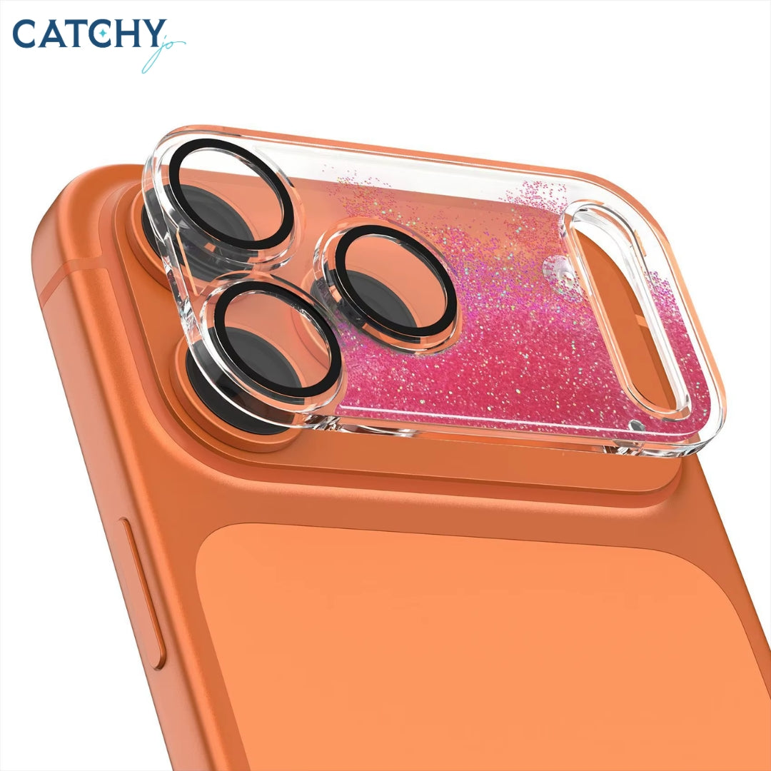 iPhone Sparkling Powder Flowing Sand Phone Lens Protective