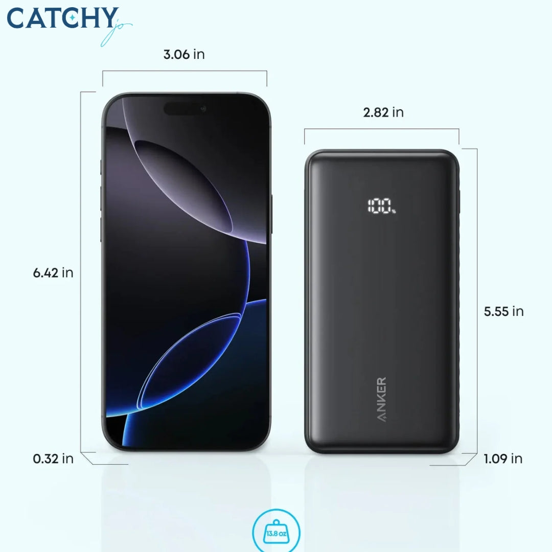 Anker Zolo Built-In USB-C Cable Power Bank (20K)