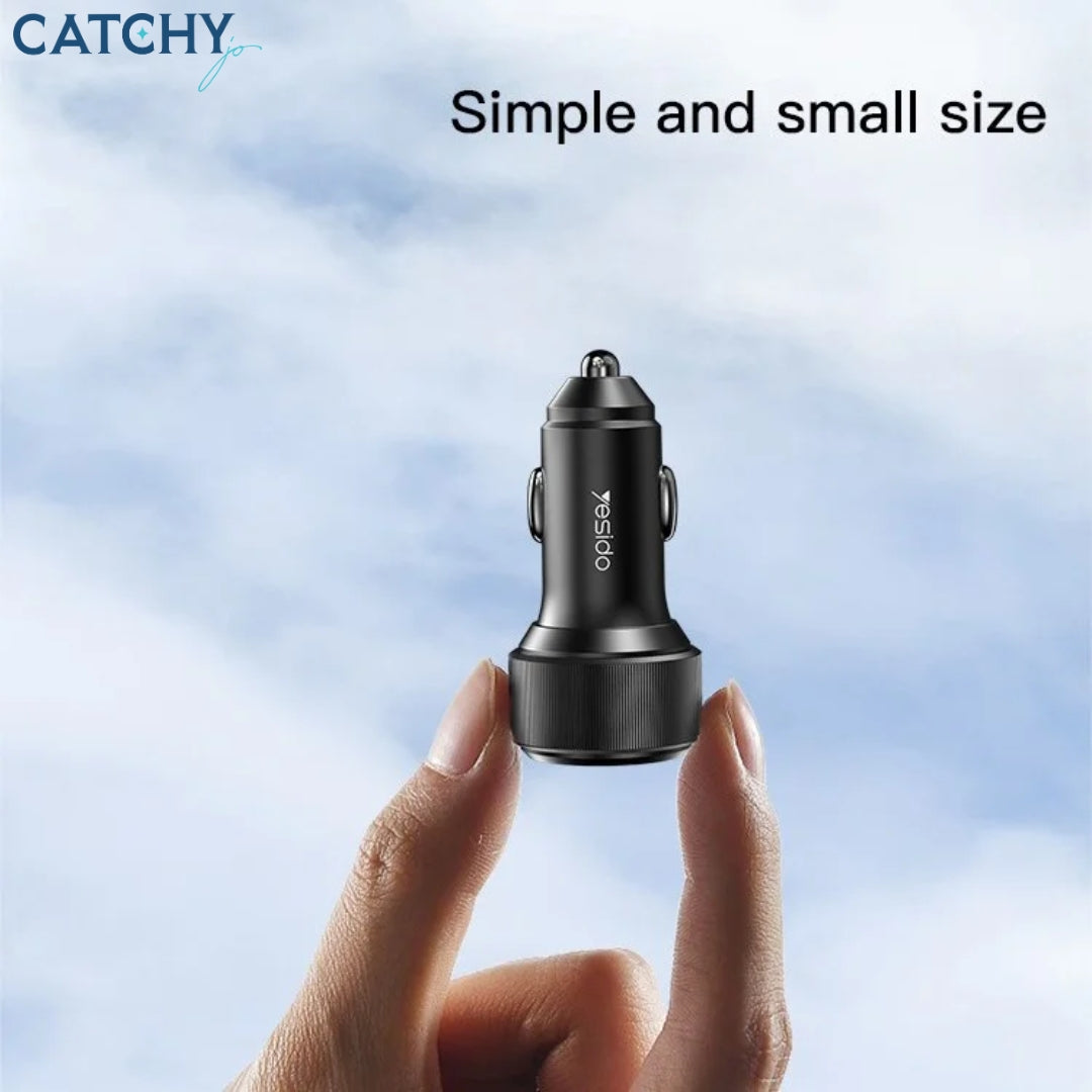 YESIDO Y48 Dual Fast Charging Car Charger Dual (60W)