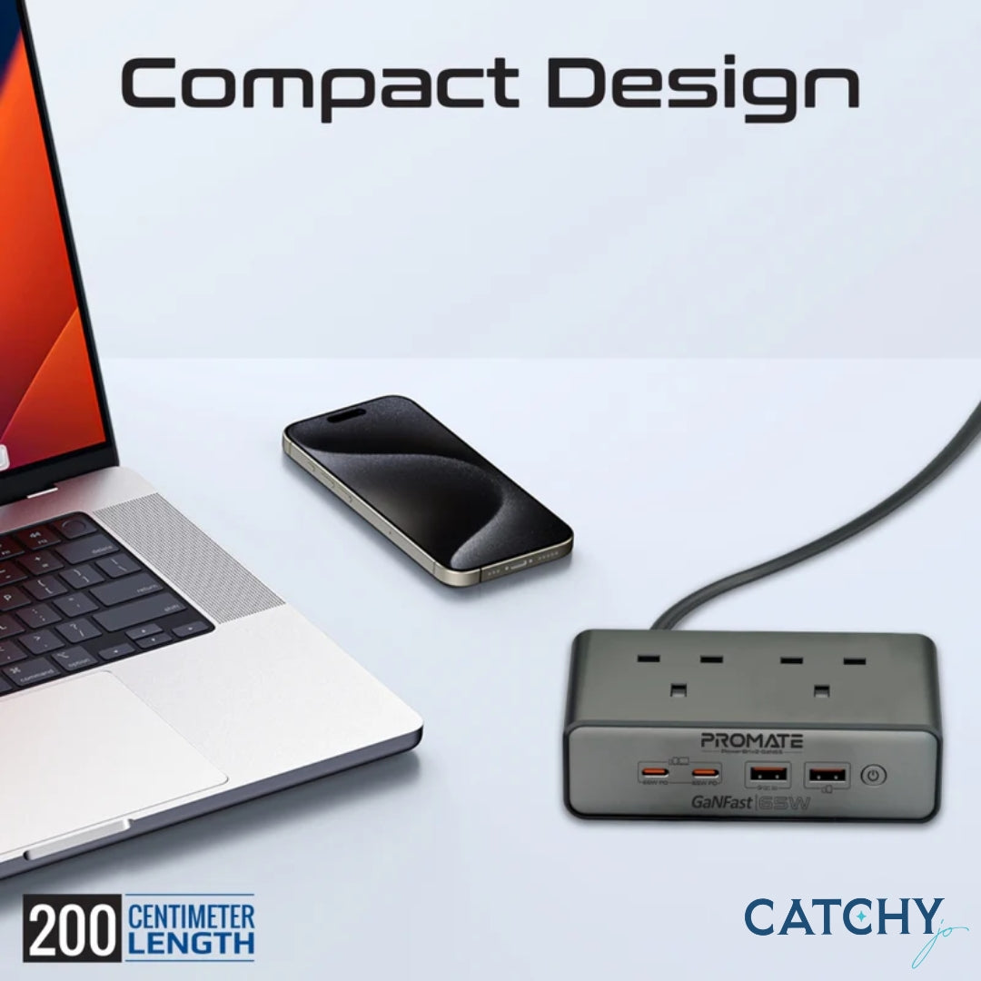 PROMATE PowerBrix2-GaN65W Power Charging Station