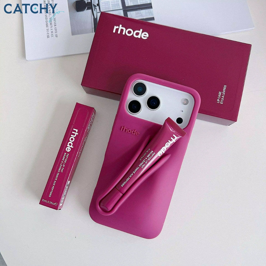 iPhone Rhode Hayley Lip Gloss & Silicone Case