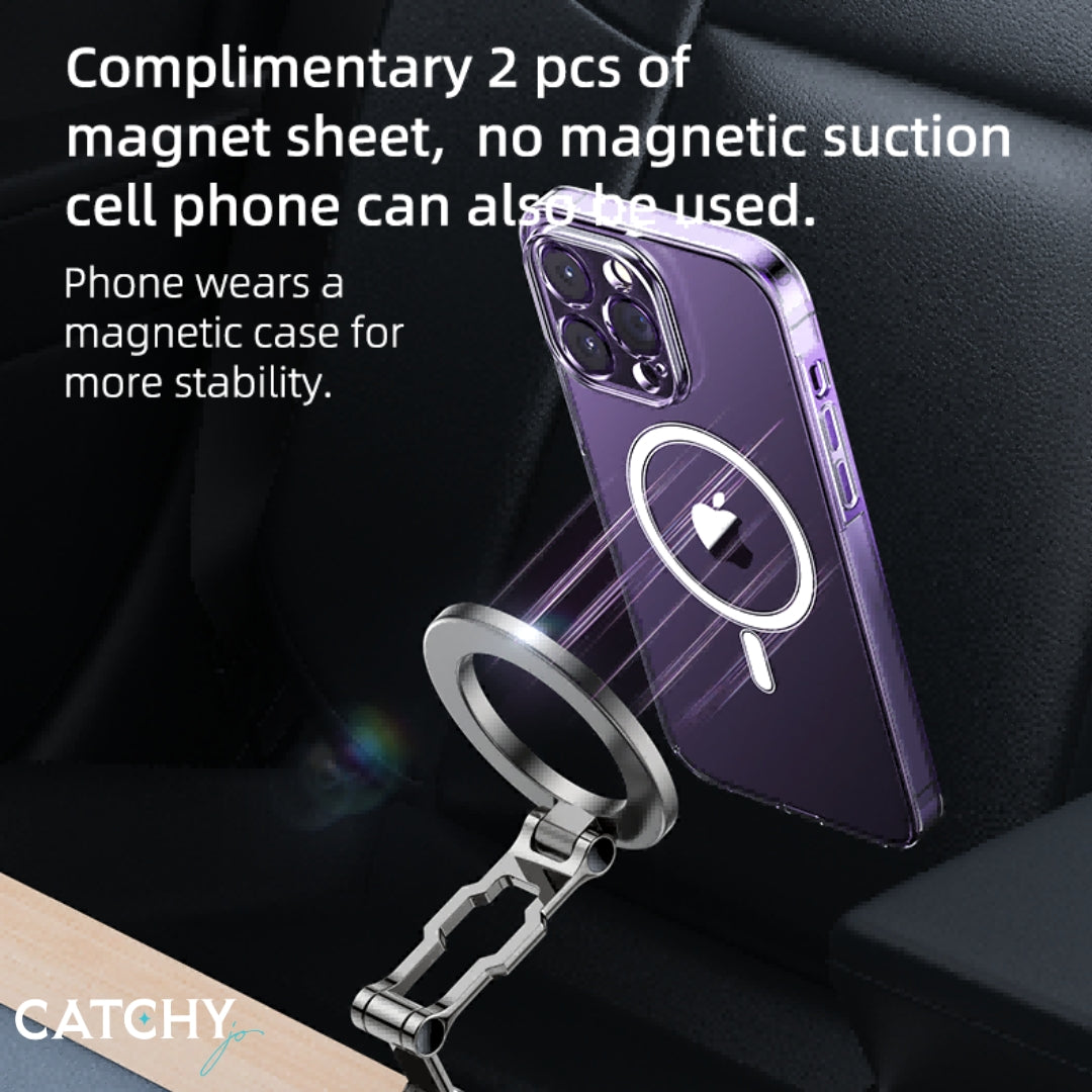 YESIDO C203 360 Rotation Zinc Alloy Super Adsorption Magnetic Car Phone Holder