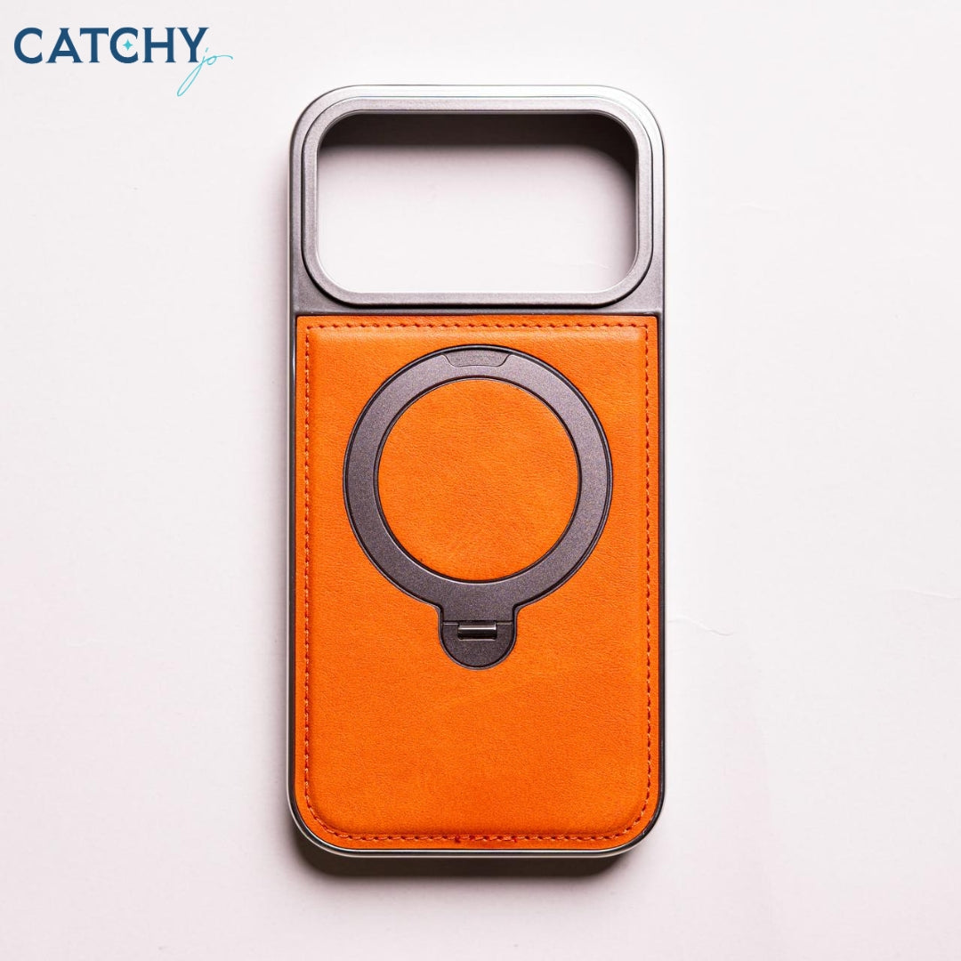 iPhone Circuit Stand Leather MagSafe Case