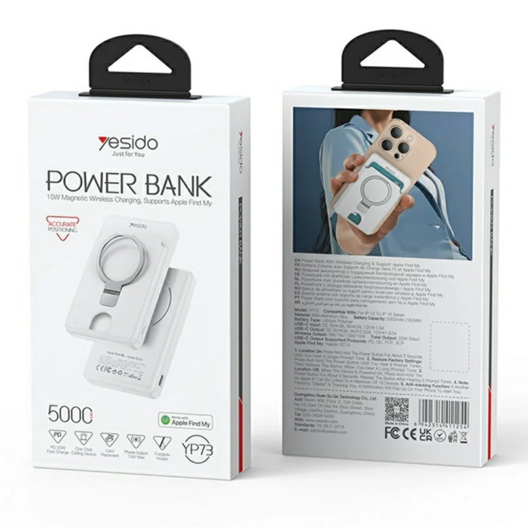 YESIDO YP73 Wireless Charging Power Bank (5000mAh)