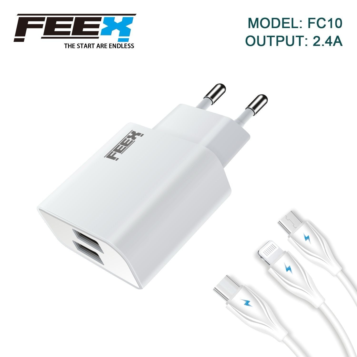 FEEX FC10 Adapter With Cable (12W)
