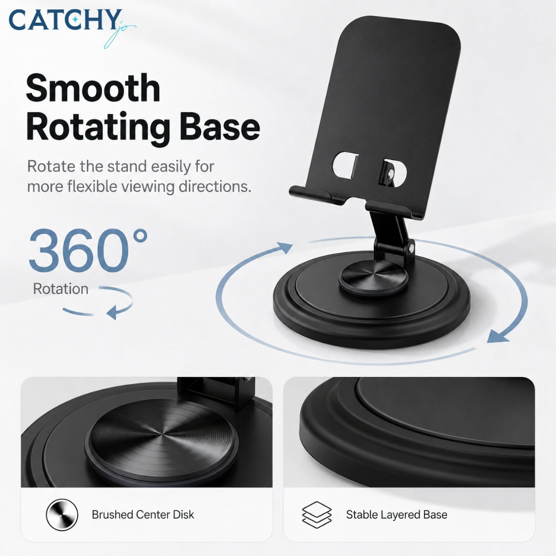 Metal Portable Phone Stand With Multi-Angle Heat