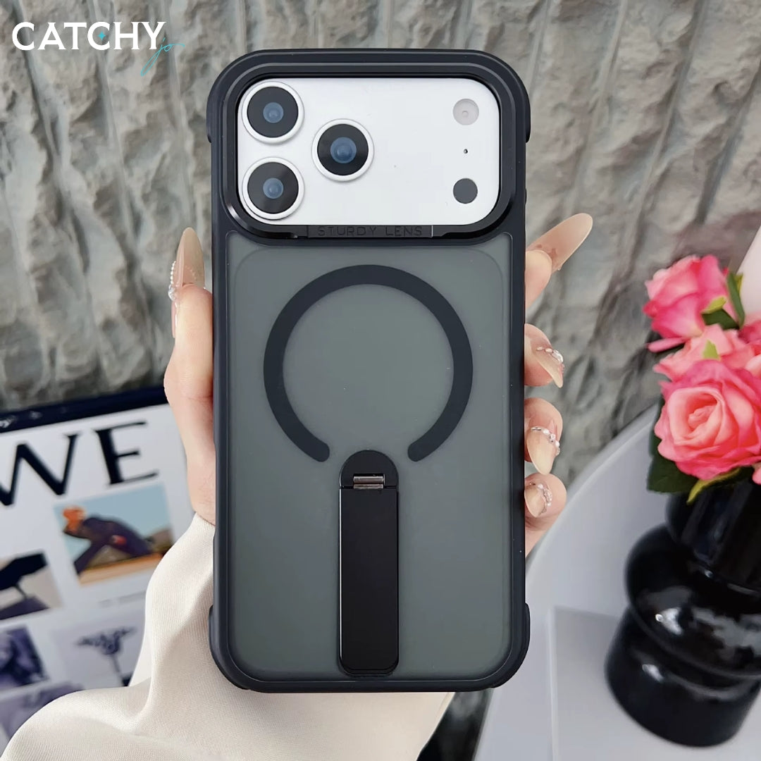 Semi Transparent iPhone Case With Stand