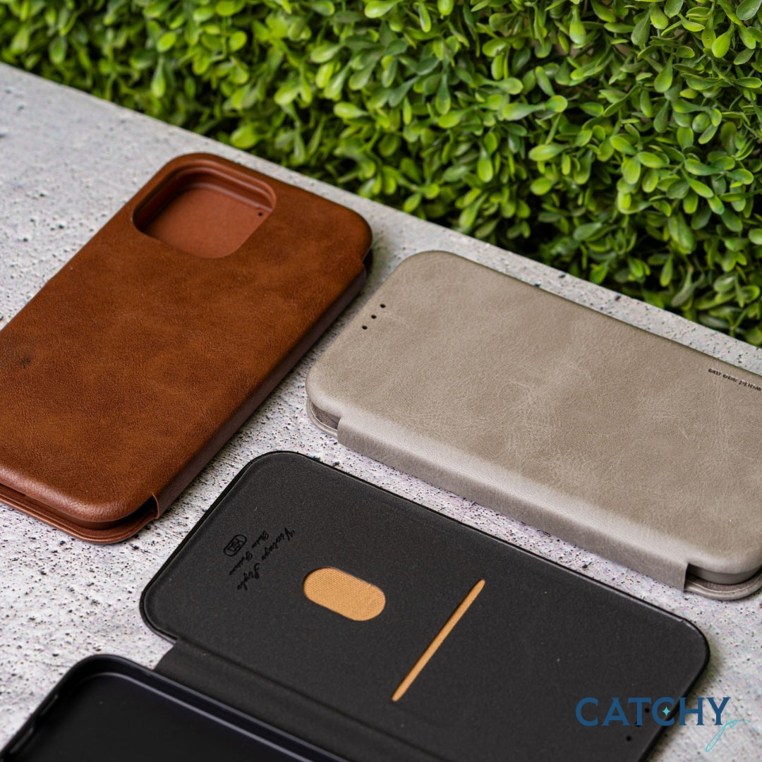 HDCI iPhone Leather Flip Case