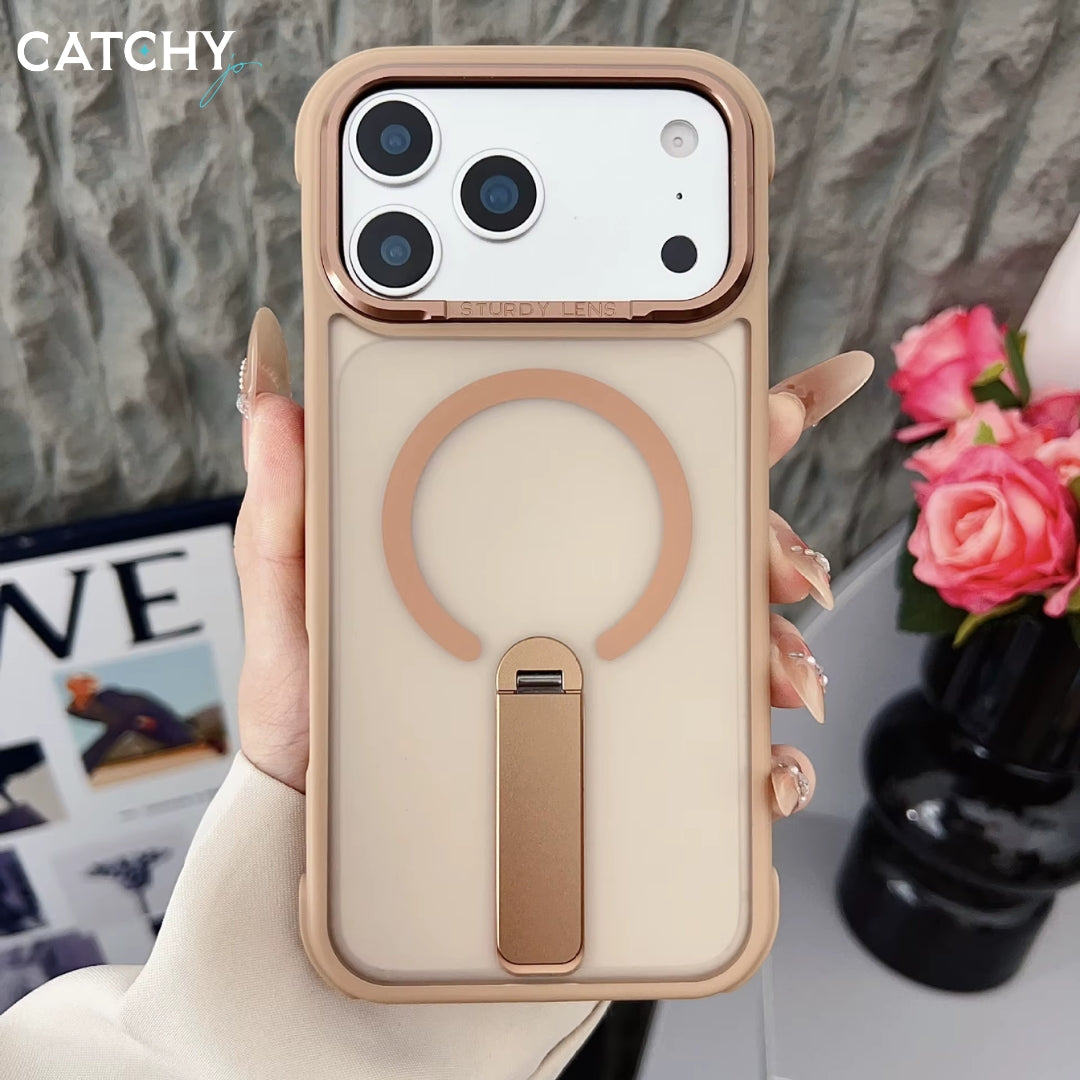 Semi Transparent iPhone Case With Stand