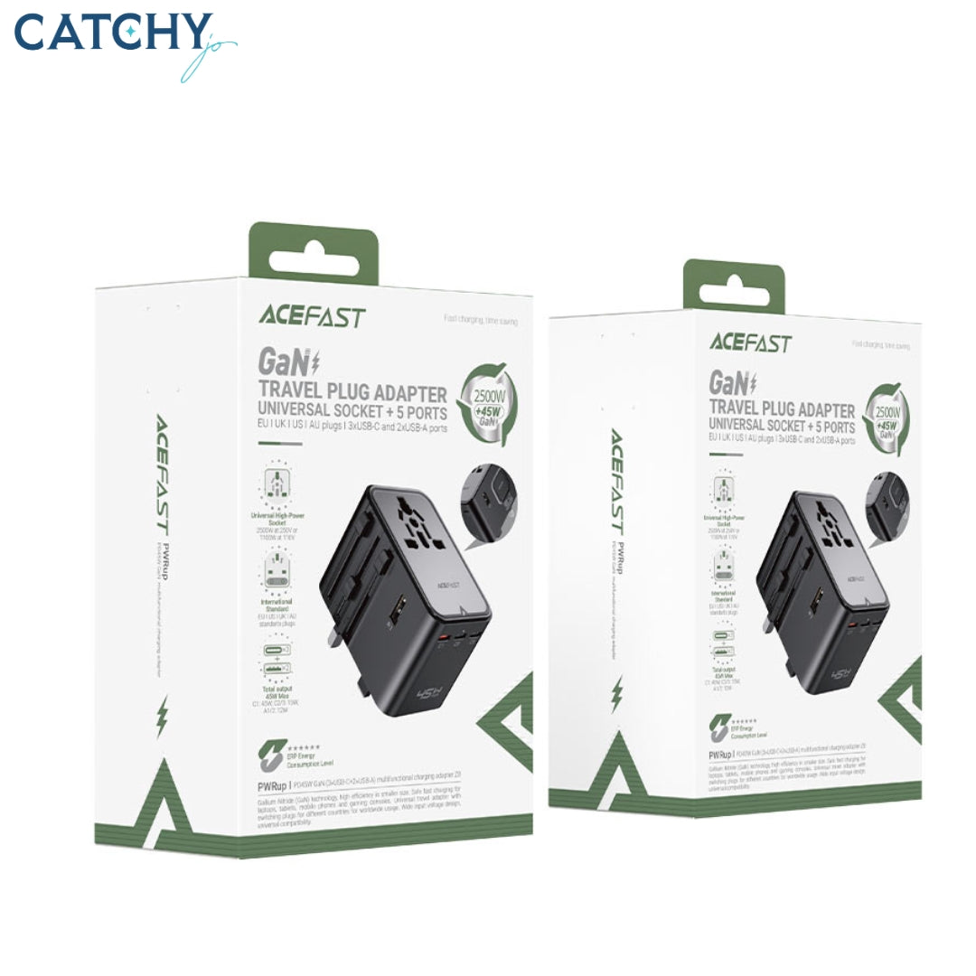 ACEFAST Z8 (3xUSB-C+2xUSB-A) Charging Adapter