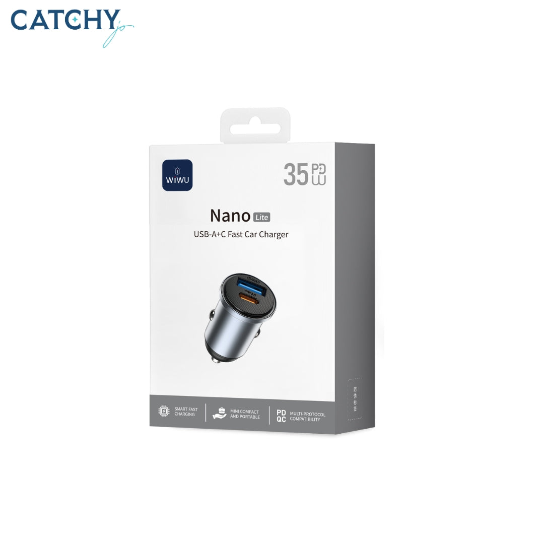 WiWU Wi-CC030 Nano Lite Type-C to Lighting Fast Car Charger (35W)
