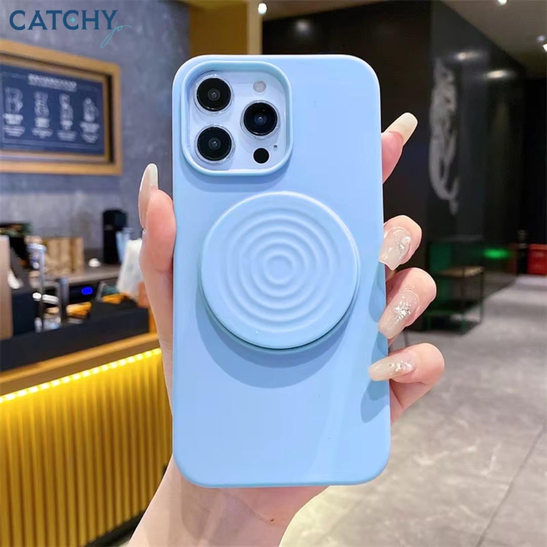 iPhone Ripple Liquid Silicone Stand Case