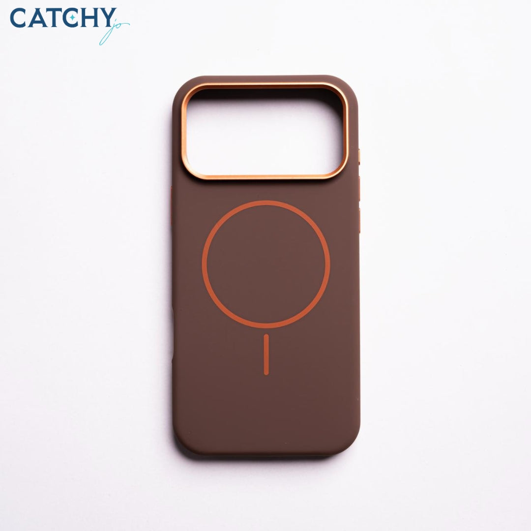 iPhone Silicone MagSafe Slim Case With Metal Camera Frame (2)