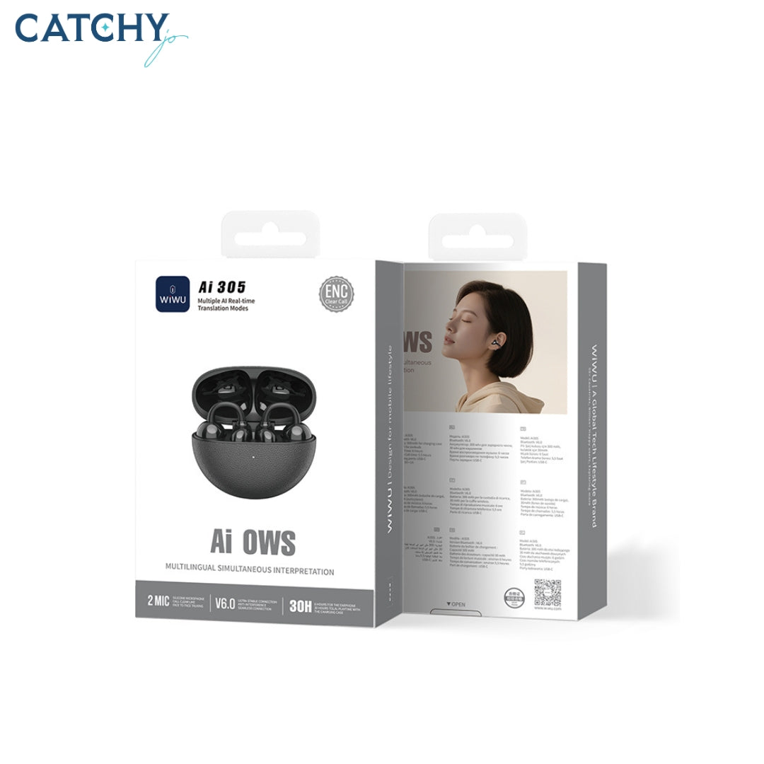 WiWU Ai305 Multilingual Real-time Translation Wireless Earbuds