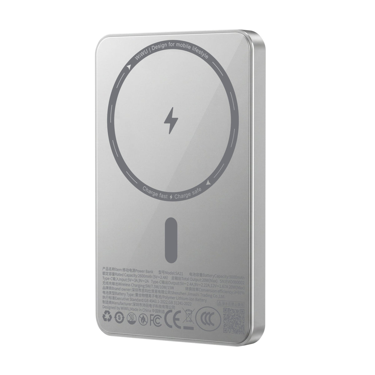 WiWU SA21 Mag Kada Magnetic Power Bank (5000mAh)