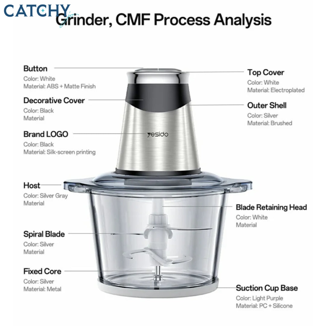 YESIDO EC28 Food Processor (400W)