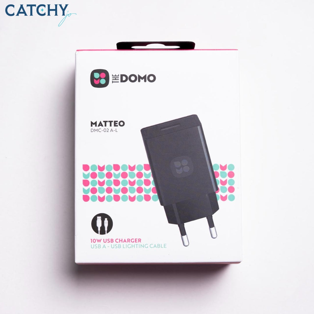 The Domo Matteo Adapter With USB-A To Lightning Cable