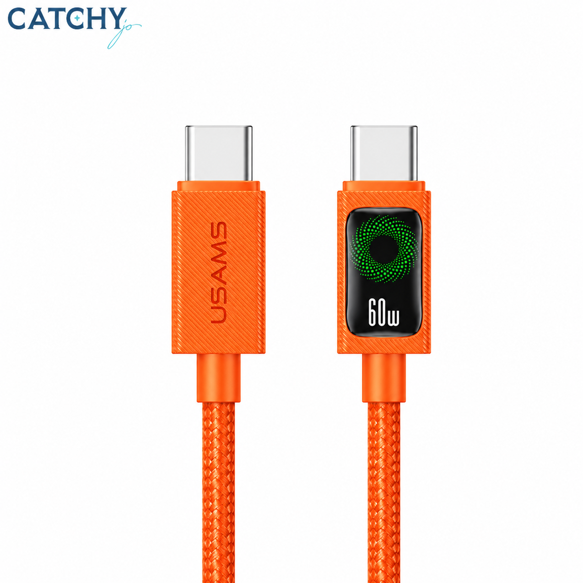 USAMS SJ773 Type-C To Type-C Charging & Data Cable With Light