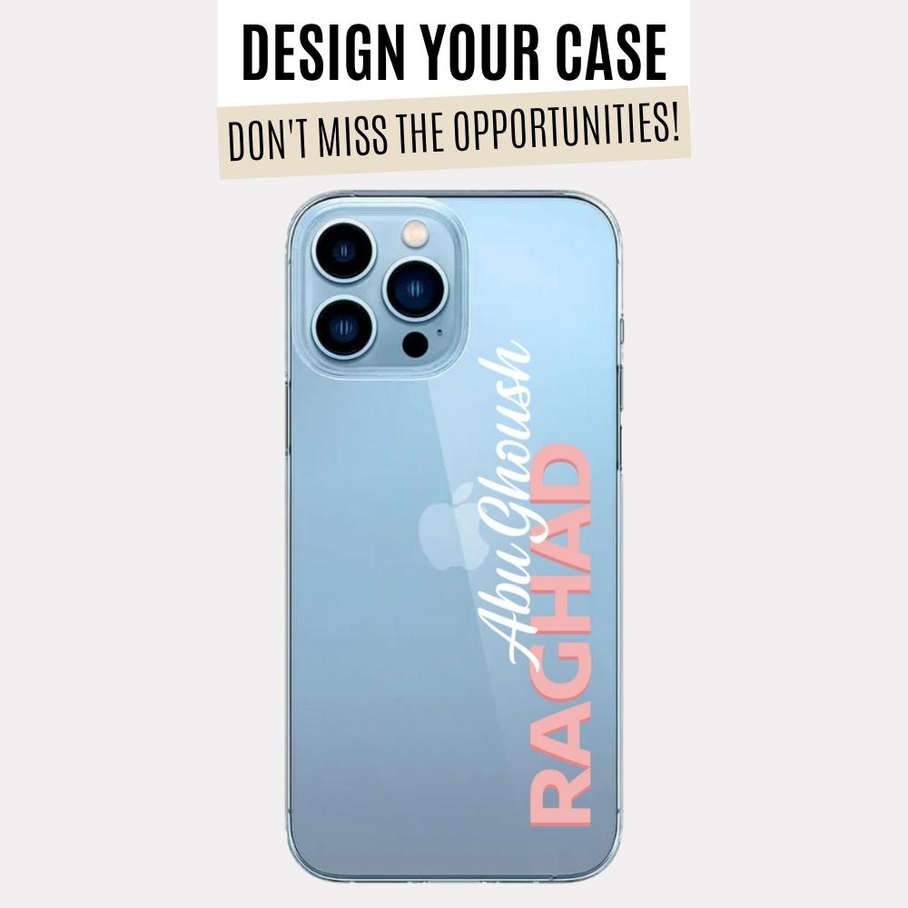 Clear Raghad Case With Name (Design)