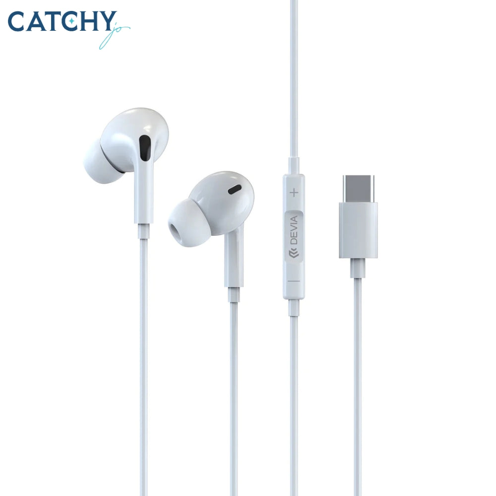 Devia Type-C Wired Earbuds Earphone