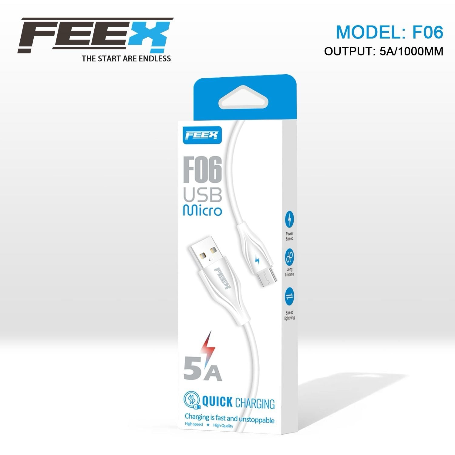 FEEX F06 كابل بيانات من USB إلى مايكرو
