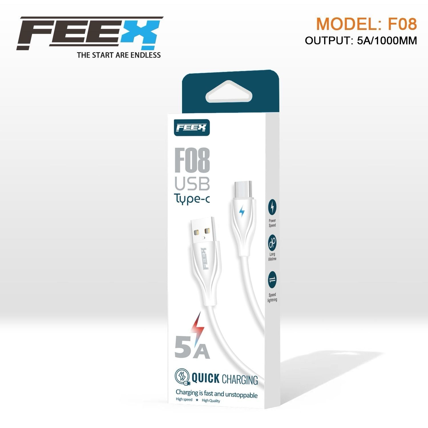 FEEX F08 كابل بيانات USB إلى Type-C