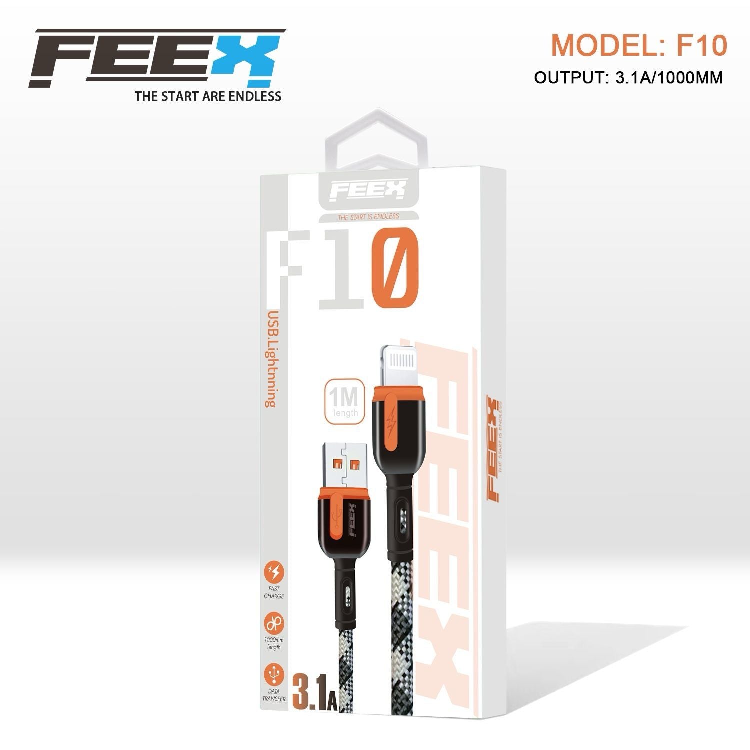 FEEX F10 كابل بيانات USB إلى Lightning