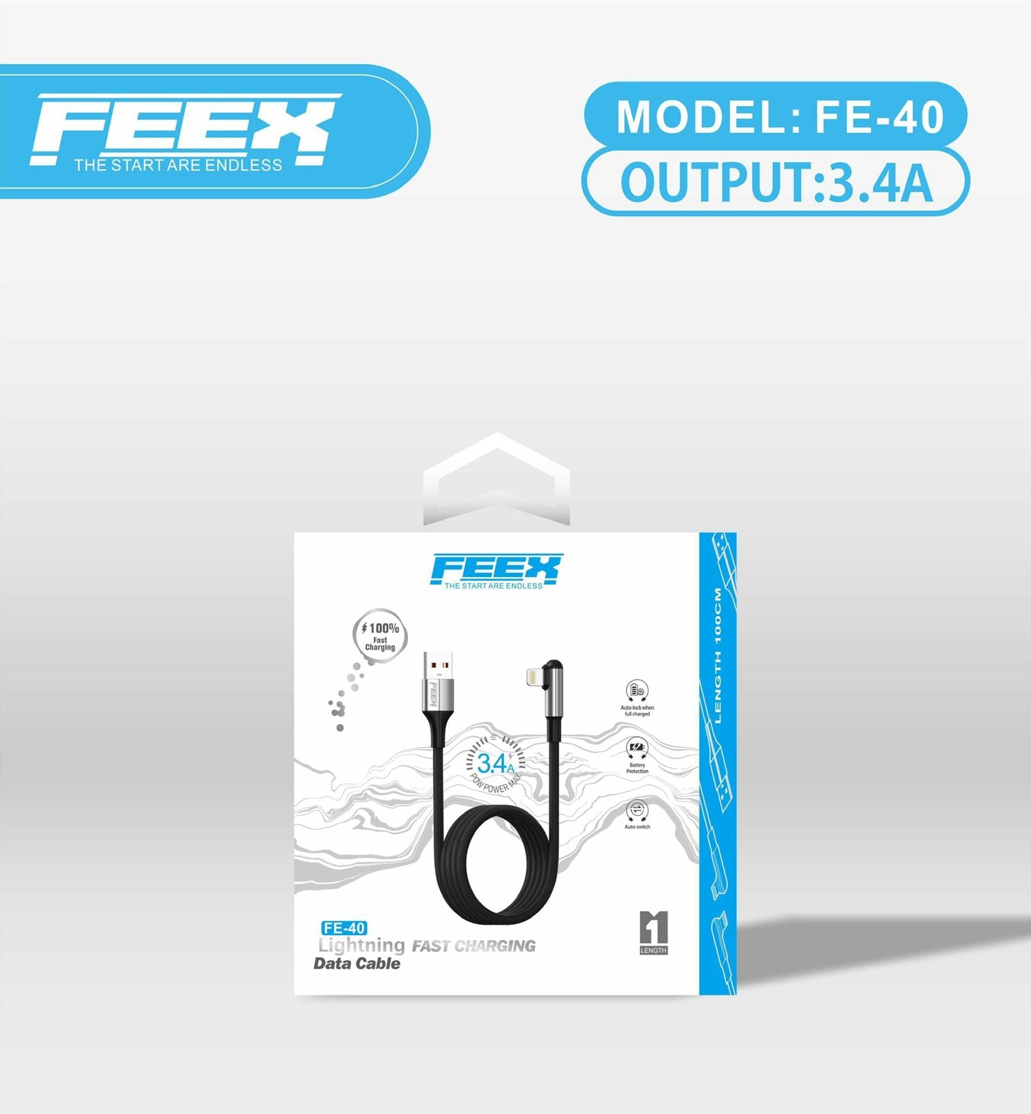 FEEX FE40 USB To Lightning Data Cable