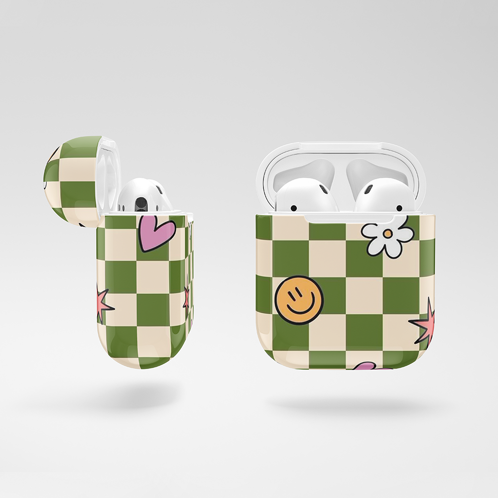 Personalized Funky Green Airpods Case (Design)