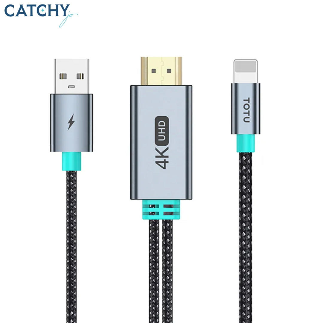 TOTU Lightning To HUD Synchronous Screen Cable