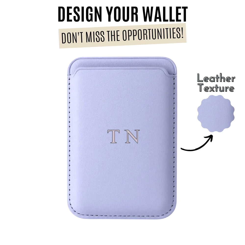 MagSafe Leather T N Initials Wallet (Design)