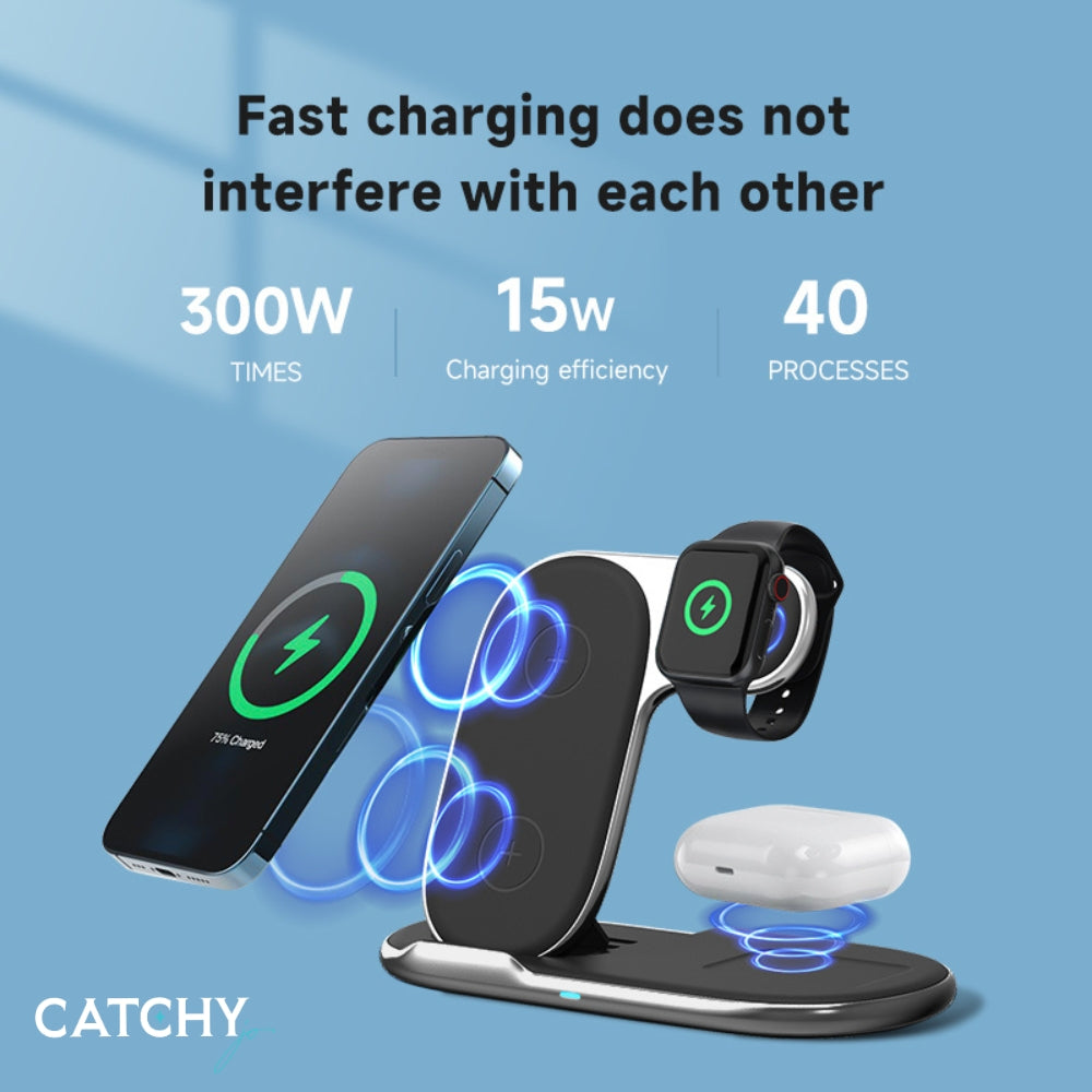 Portable 3 in 1 Wireless Charger
