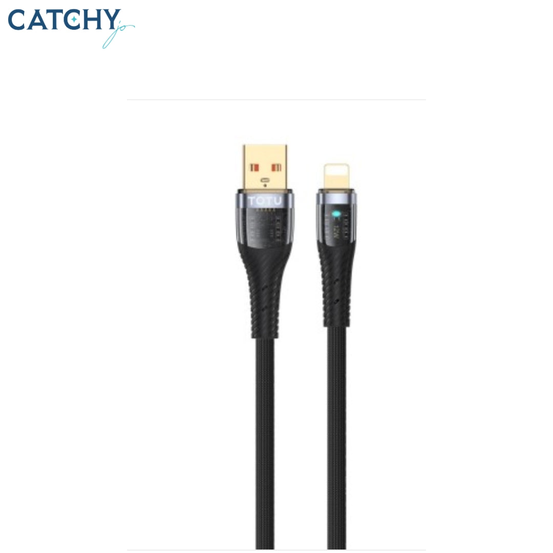 TOTU CB-8 Series Transparent Braided USB-A To Lightning Cable (12W)