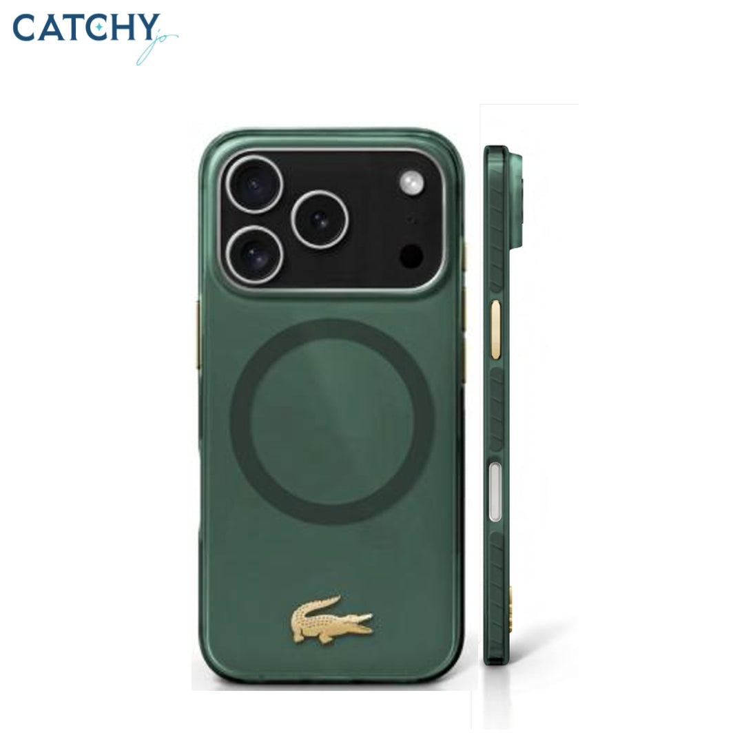 LACOSTE MagSafe Transparent Frosted Case