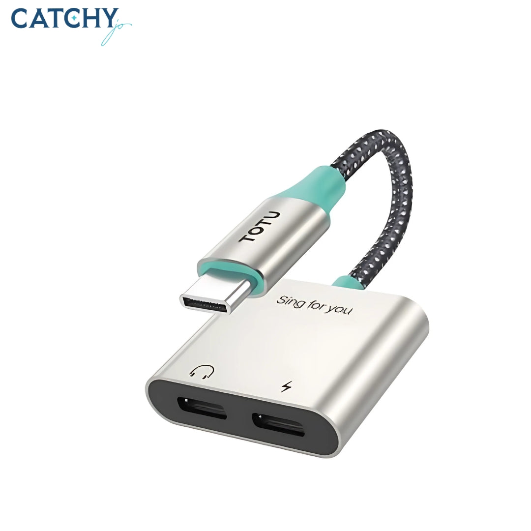TOTU AD-6 USB-C To Double Type-C Audio Adapter