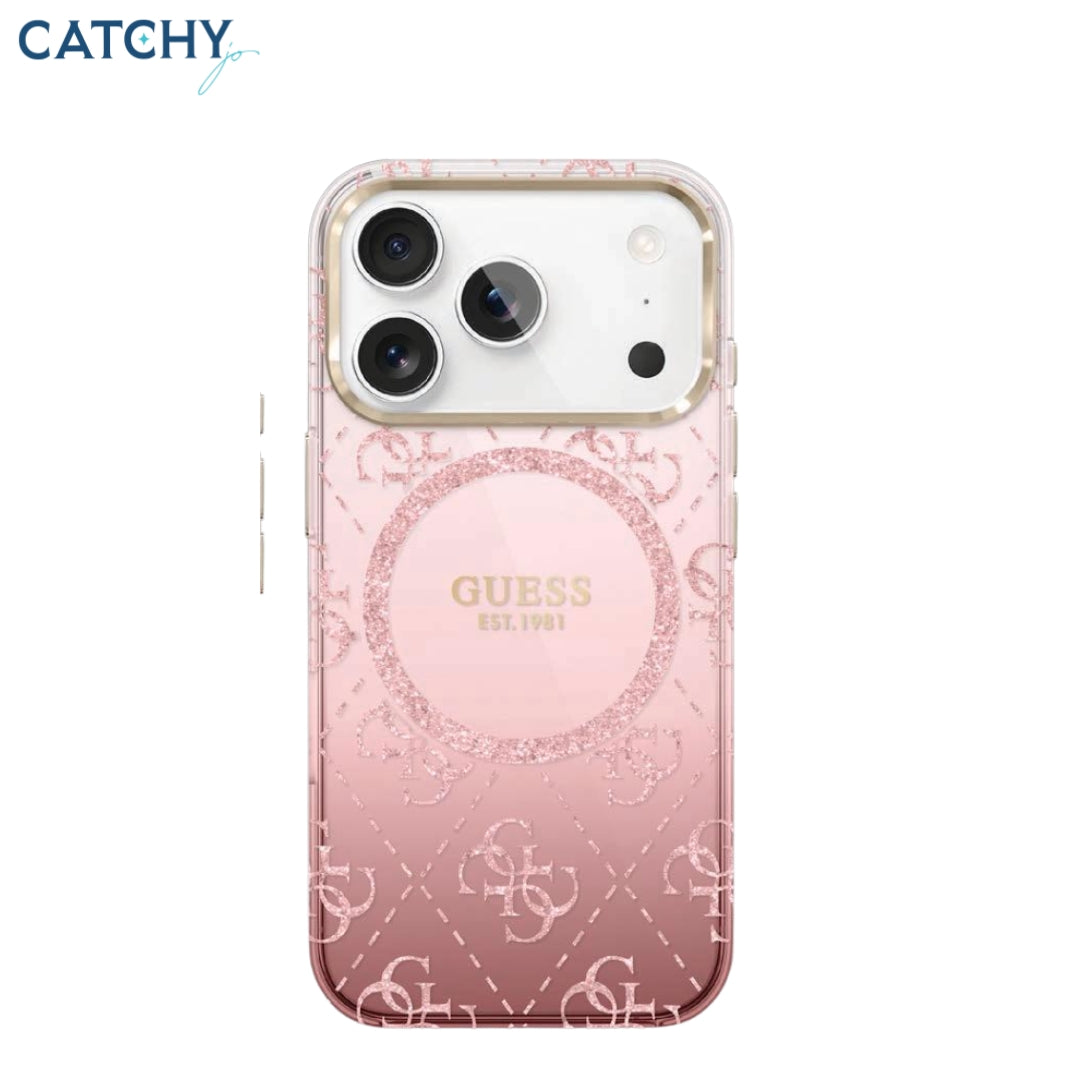 GUESS iPhone With Gradient Glitter MagSafe Case