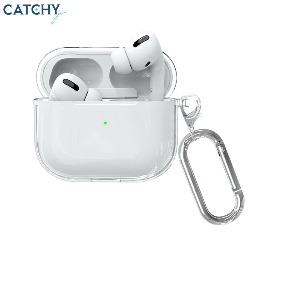 حافظة حماية شفافة من TPU لسماعات AirPods من ROCKROSE Void Clear