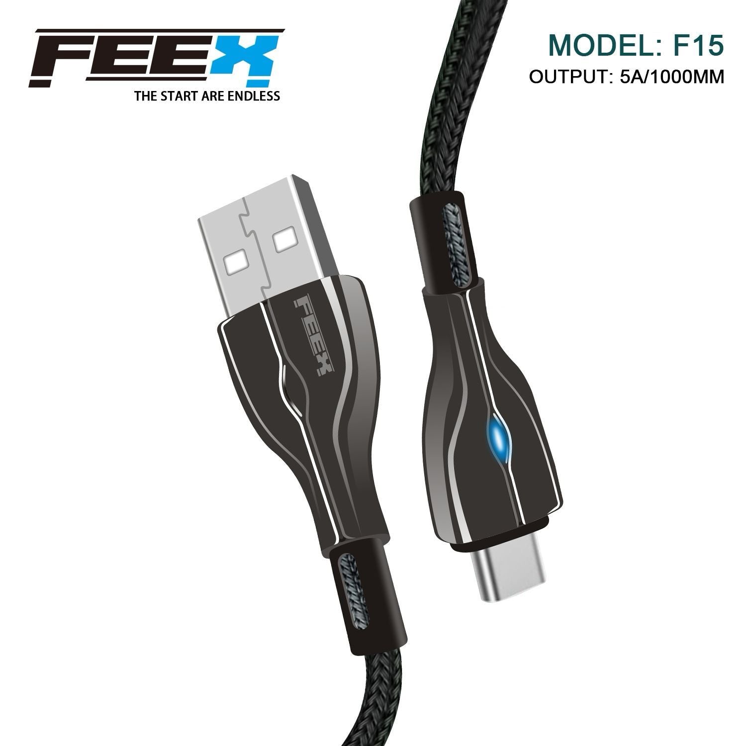 كابل بيانات FEEX F15 من USB إلى Type-C
