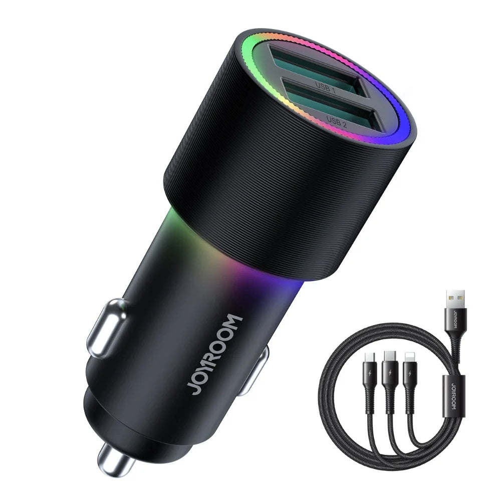 شاحن سيارة JOYROOM CL10 مع كابل شحن بطول 1.2M