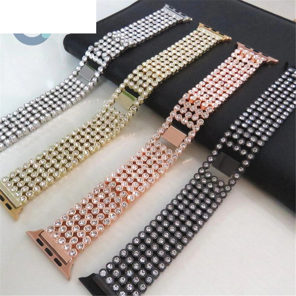 Apple Watch Stainless Steel Starry Diamond Band