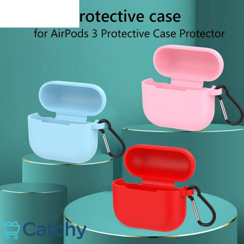 حافظة سيليكون لـ Airpods 3 مع سلسلة مفاتيح