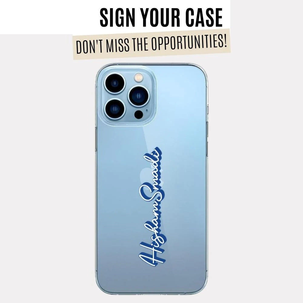Clear Hisham Case With Name (Design)