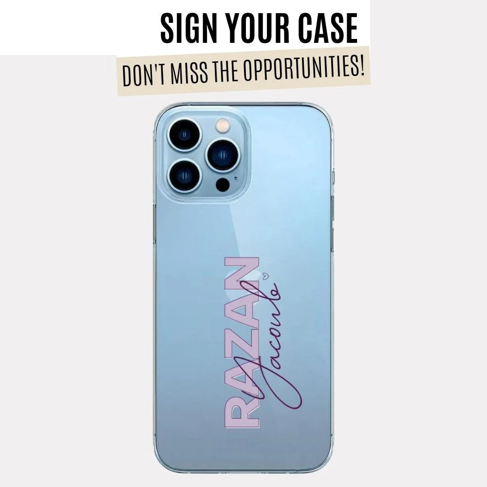 Clear Razan Case With Name (Design)
